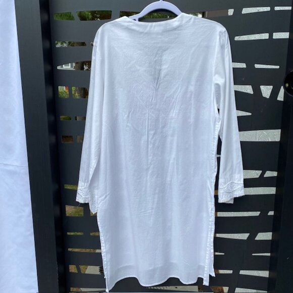 Natori Cover up Size M White embroidered - Picture 3 of 4